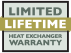 Limited Lifetime Heat Exchanger Warranty